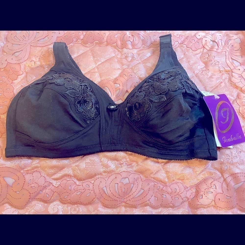 Isabella Assorted Embroidery Floral Print Bra 36C